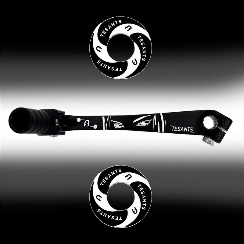 TESANTS Gear Shift Lever with Grips Circle Decor Replacement for 50cc 70cc 90cc 110cc 125cc SSR110 SSR125 TaoTao110 DB10 DB14 ATA SDG107 TTR50 Pit Dirt Bike (Black) - Image 1